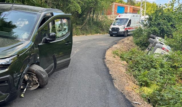 Ordu'da fındık işçilerini taşıyan minibüsün devrildiği kazada 8 kişi yaralandı