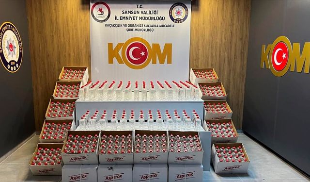 Samsun'da 1 ton 160 litre etil alkol ele geçirildi