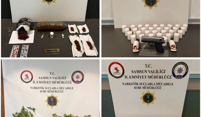 Yasaklı madde operasyonunda 8 zanlı yakalandı