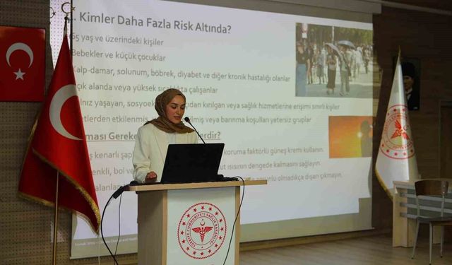 Bayburt'ta iklim krizinin sağlığa etkileri anlatıldı