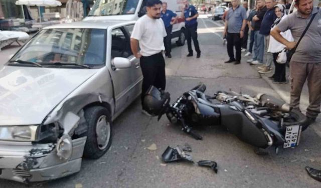 Kask, 17 yaşındaki motosikletliyi ölümden kurtardı