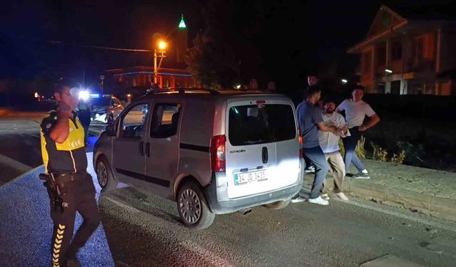 Kazayı görüntüleyen muhabire saldırı girişimi