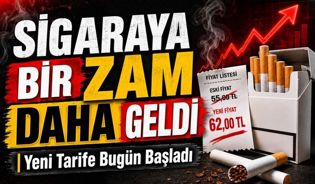 Sigaraya Bir Zam Daha Geldi; Yeni Tarife Bugün Başladı