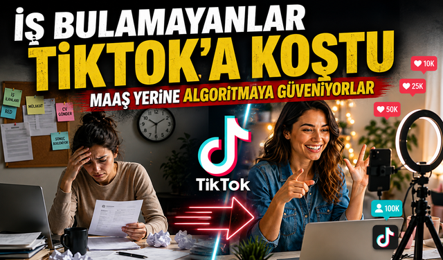 İş Bulamayanlar TikTok ve YouTube’a Yöneliyor