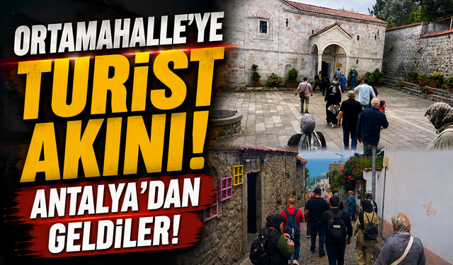 Akçaabat’ın tarihi Ortamahalle’sine turist ilgisi: Antalya’dan geldiler hayran kaldılar