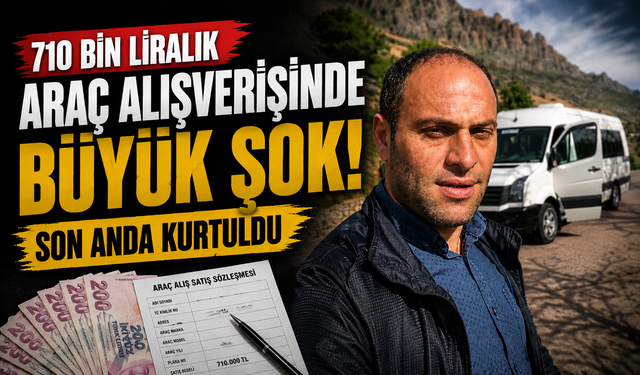 710 bin liralık araç alışverişinde büyük şok: Son anda kurtuldu