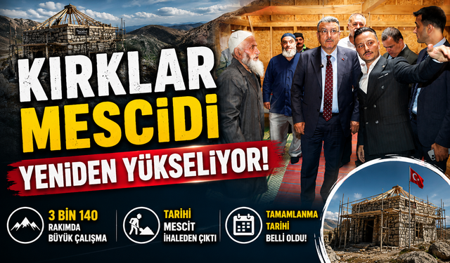 Kırklar Mescidi yeniden ayağa kalkıyor: Başkan Genç tarih verdi
