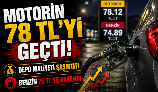 Araç sahipleri dikkat: Motorin Ankara’da 78 TL’yi geçti