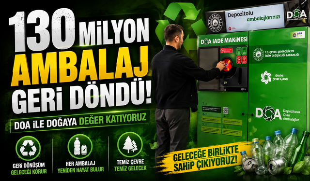 Her ambalaja 1 TL: DOA sisteminde 130 milyonluk sınır aşıldı
