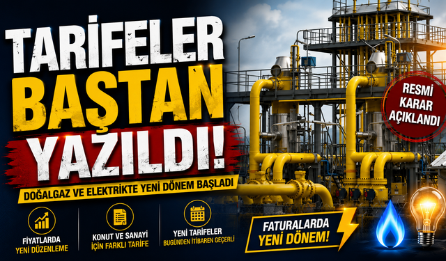 Feleri değiştirdi: Doğal gaz ve akaryakıtta yeni ücretler açıklandı