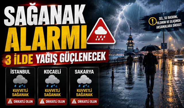 Karadeniz’de Yarın Sağanak Alarmı: 3 İlde Yağış Güçlenecek