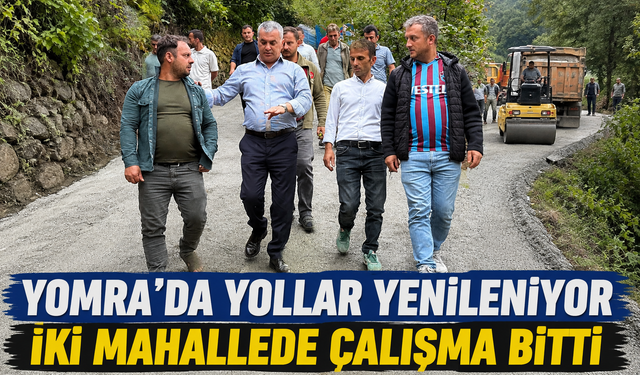 Yomra’da Yol Hamlesi Hız Kesmiyor: Maden ve Tandırlı’da Betonlama Tamamlandı