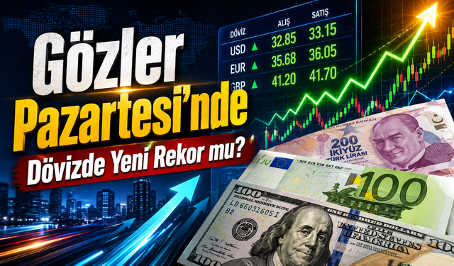 Dövizde Haftalık Yükseliş: Gözler Pazartesi Açılışında