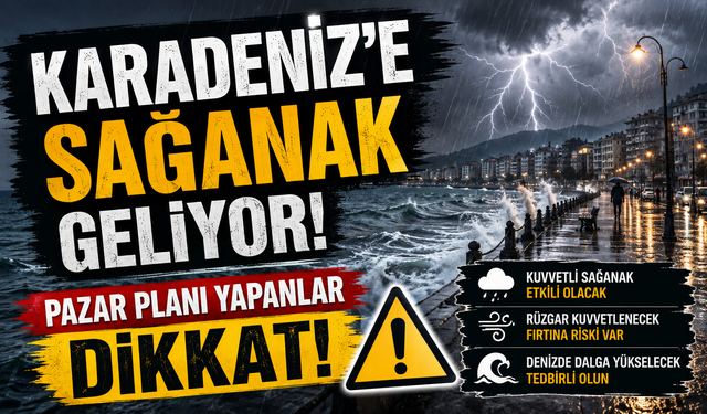 Karadeniz’de Pazar Sürprizi: Güneş Yerini Sağanağa Bırakabilir