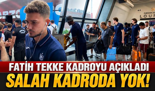 Trabzonspor Göztepe Maçı Kadrosunu Açıkladı: Mohamed Salah Kafilede Yok