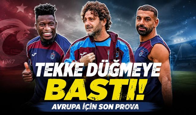 Trabzonspor Ferencvaros Maçı Öncesi Vites Yükseltti: Fatih Tekke Taktik Provasına Geçti