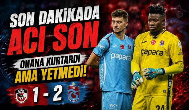 Trabzonspor Salah’la Öne Geçti, 90+1’de Gelen Golle Yıkıldı
