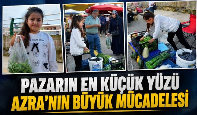 Ünye’nin 10 Yaşındaki En Küçük Esnafı Azra Babası İçin Tezgâh Açıyor