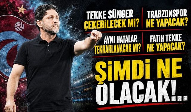 Trabzonspor’da Ferencvaros Sonrası Asıl Sınav Başlıyor: Fatih Tekke Ne Yapacak?
