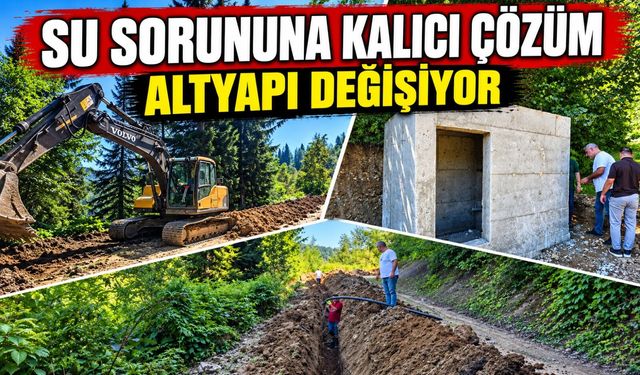 Şalpazarı’nda 11 Kilometrelik Dev Altyapı Hamlesi: İki Mahalleyi Kapsıyor