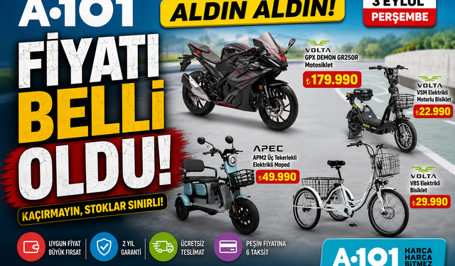 A101 bu kez motosiklet satacak! 250 CC’lik modelin fiyatı belli oldu