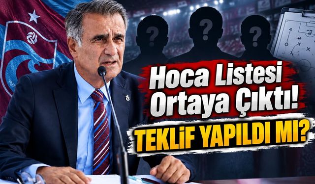 Trabzonspor’da Hoca Listesi Büyüdü: Şenol Güneş’ten Conceiçao’ya 5 İsim