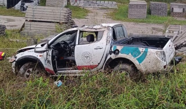Karadeniz'de nakil için organ taşıyan UMKE aracı kaza yaptı: 1'i ağır 2 sağlık çalışanı yaralı
