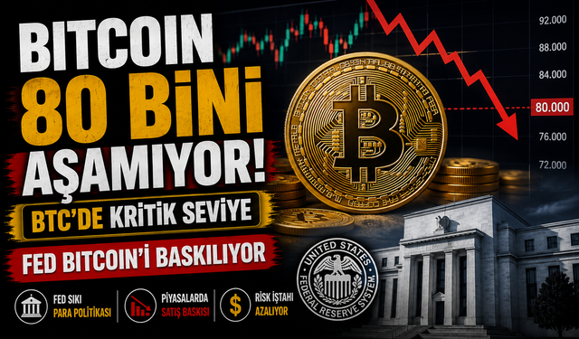 Bitcoin 80 Bin Dolar Sınırında Takıldı: Gözler Kritik Seviyede