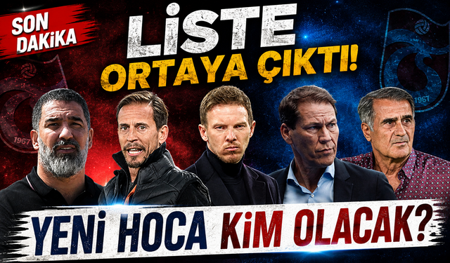 Trabzonspor’da teknik direktör listesi ortaya çıktı: Yerli ve yabancı sürpriz isimler var