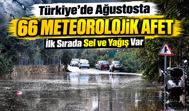 Türkiye’de ağustosta 66 meteorolojik afet kaydedildi