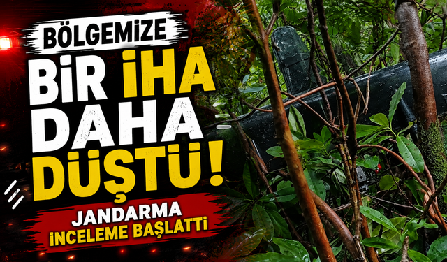 Bölgemize Bir İHA Daha Düştü! Jandarma İnceleme Başlattı