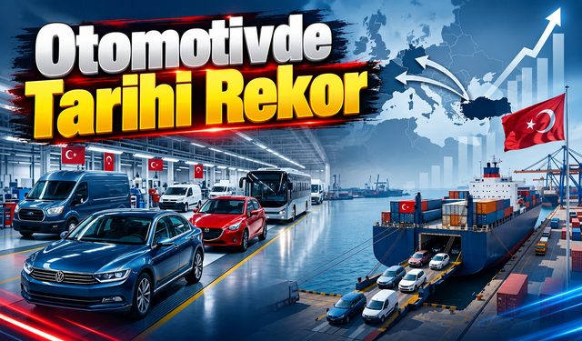 Otomotiv ihracatında tüm zamanların rekoru: 8 ayda 27,2 milyar dolar