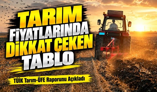 Tarım Fiyatlarında Dikkat Çeken Tablo; TÜİK Tarım-ÜFE Raporunu Açıkladı