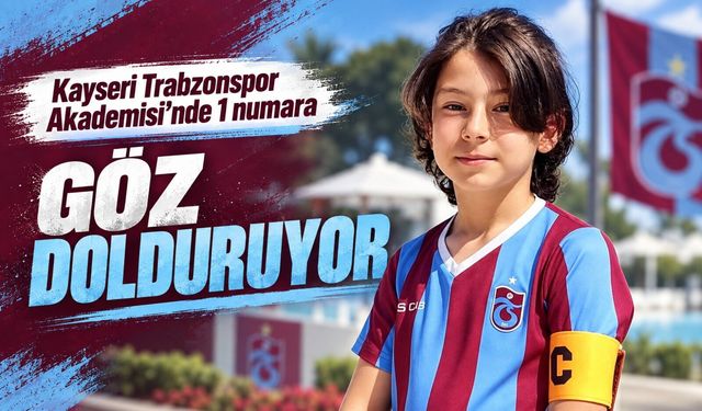 Trabzonspor Akademisi’nde 9 yaşında kaptan oldu: Hedefi A Milli Takım