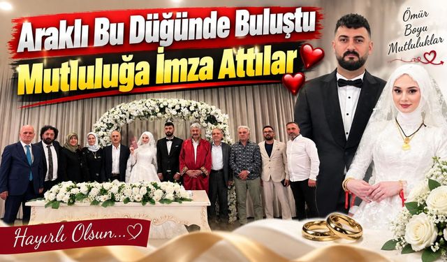 Araklı’nın Tanınmış Ailesinin Mutlu Günü: Bayram Osman Dünyaevine Girdi