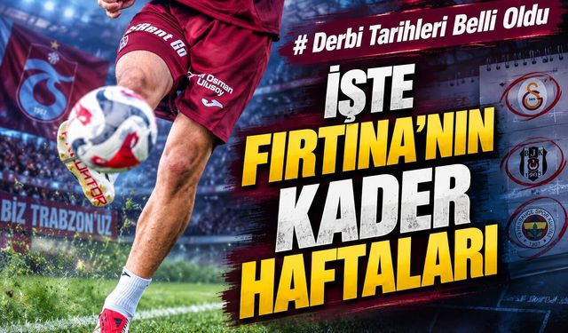 Süper Lig’de 7-16. hafta fikstürü açıklandı: Derbi tarihleri belli oldu