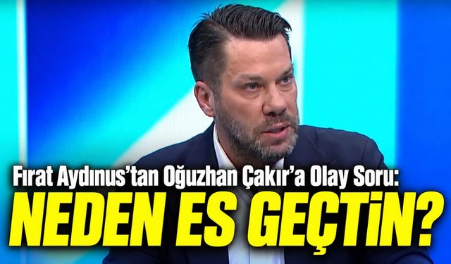 Fırat Aydınus'tan Trabzonspor Maçının Hakemi Oğuzhan Çakır'a Olay Soru: Neden İkinci Sarı Kartı Vermedin?