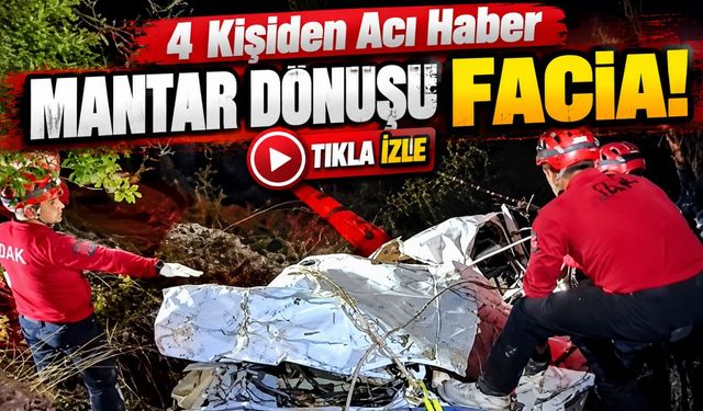 Çankırı'da Mantar Toplamaktan Dönen 5 Kişi Feci Kaza Geçirdi! 4 Kişiden Acı Haber