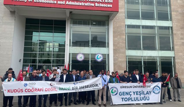Trabzon ve Giresun'da Öğrencilerden Gazze İçin Ortak Ses!