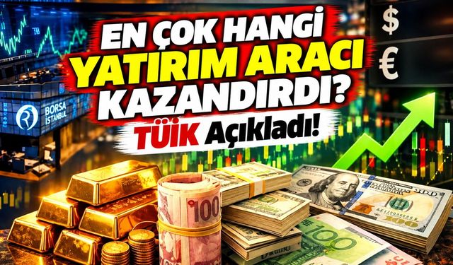 TÜİK Eylül Verilerini Açıkladı! En Çok Kazandıran ve Kaybettiren Yatırımlar Belli Oldu