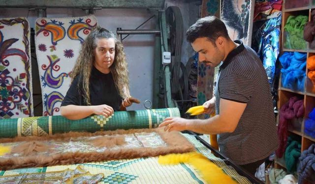 Ata yadigarı keçe sanatında dördüncü kuşak tezgah başında