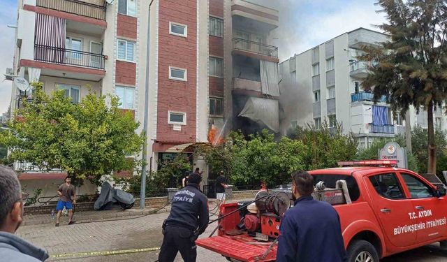 Aydın'da ev yangını