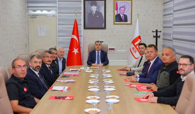 Bayburt'ta 112 Acil Çağrı Merkezi Koordinasyon Toplantısı yapıldı