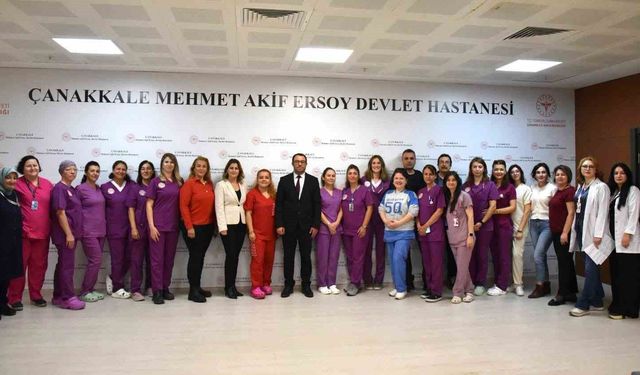 Çanakkale'de sezeryan oranları düşük olan Devlet Hastanesi'ne teşekkür