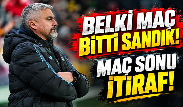 Trabzonspor'da Thomas Reis'ten KuPS Maçı Sonrası Flaş İtiraf! Maç Bitti Sandık