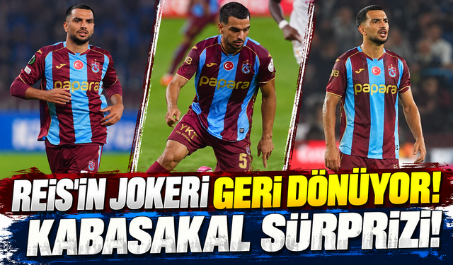 Trabzonspor'da Melih Kabasakal Sürprizi! Thomas Reis'in Jokeri Rizespor Maçında Geri Dönüyor