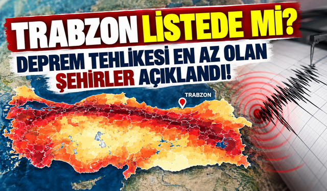 Deprem Tehlikesi En Az Olan Şehirler Açıklandı! Trabzon Listede Mi?