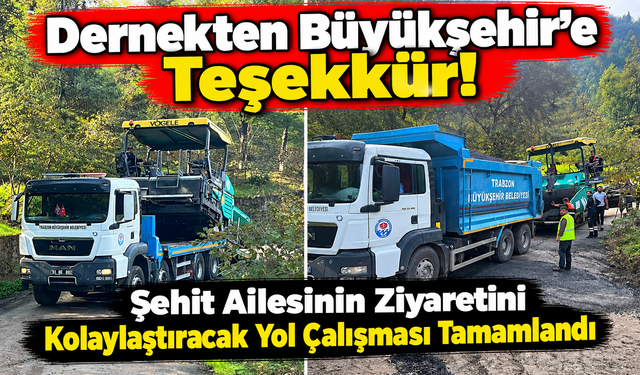 Şehit Mustafa Ali Yazıcıoğlu’nun Kabir Yolu Asfaltlandı
