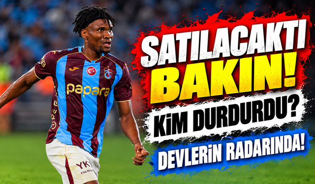 Trabzonspor'da Fatih Tekke'nin Nwaiwu Kararı Ortaya Çıktı! Yerine Gelecek İsim Fenerbahçe'ye Gitmiş