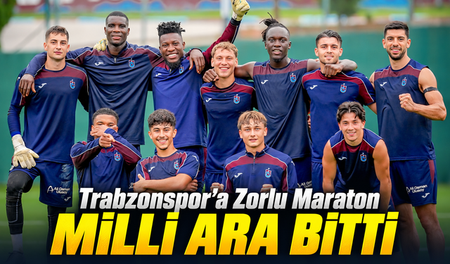 Trabzonspor’da milli ara bitti: 20 günde 5 kritik maç başlıyor